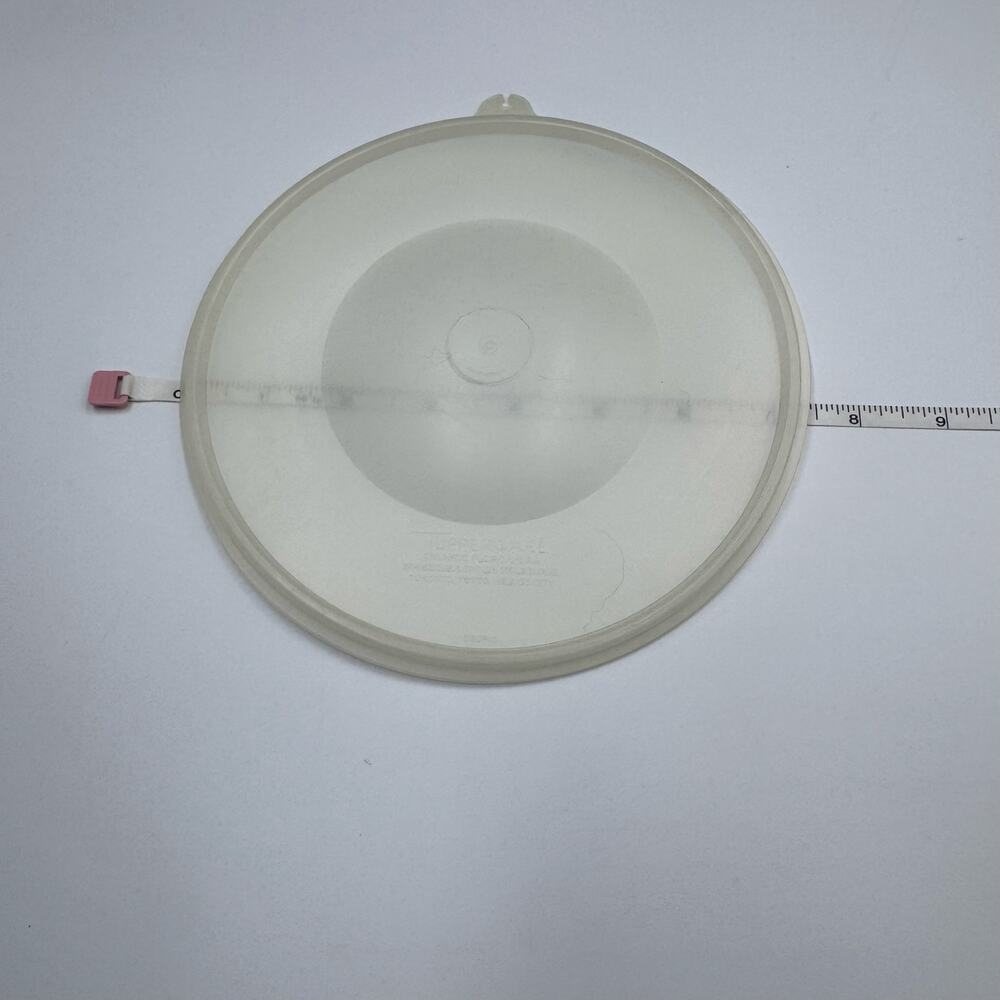 Tupperware Lid 215, 7.5" Sheer Clear Fits 3QT Wonderlier Crisp It Millionaire